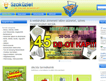 Tablet Screenshot of e-szakuzlet.hu